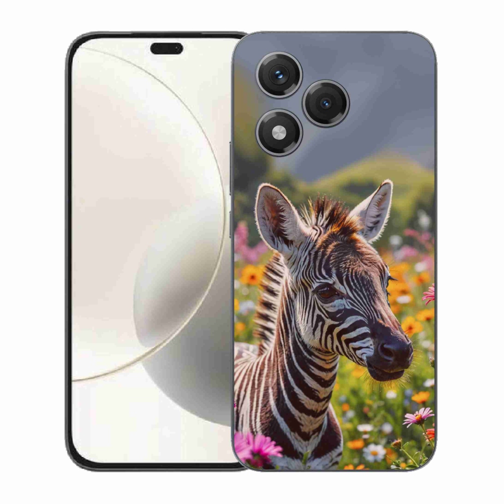 Gélový kryt mmCase na Honor 400 Lite - zebra na lúke