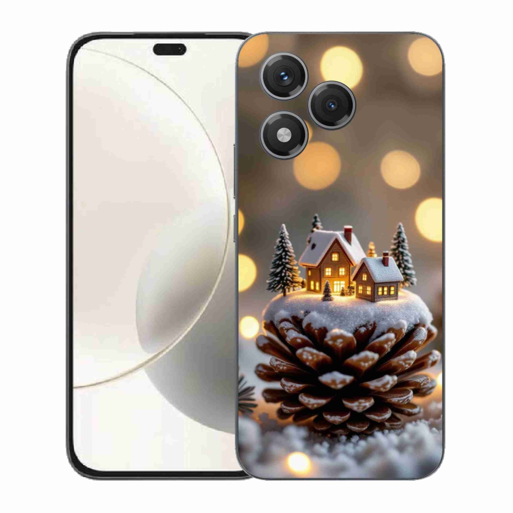 Gélový kryt mmCase na Honor 400 Lite - zimná dedinka