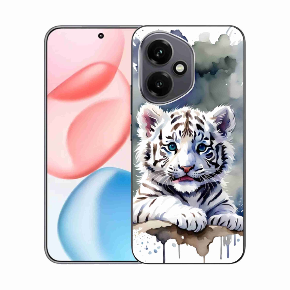 Gélový kryt mmCase na Honor 400 - mláďa bieleho tigra