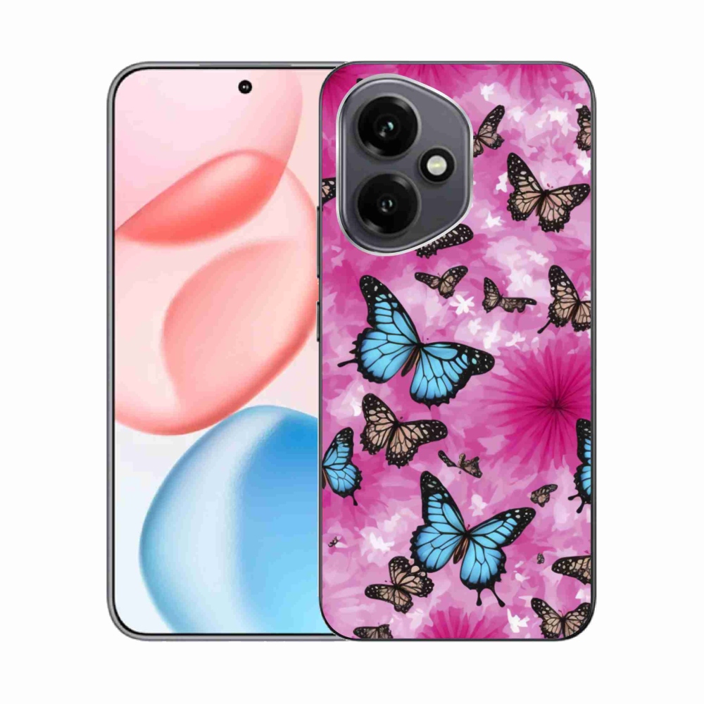 Gélový kryt mmCase na Honor 400 - motýlia záhrada