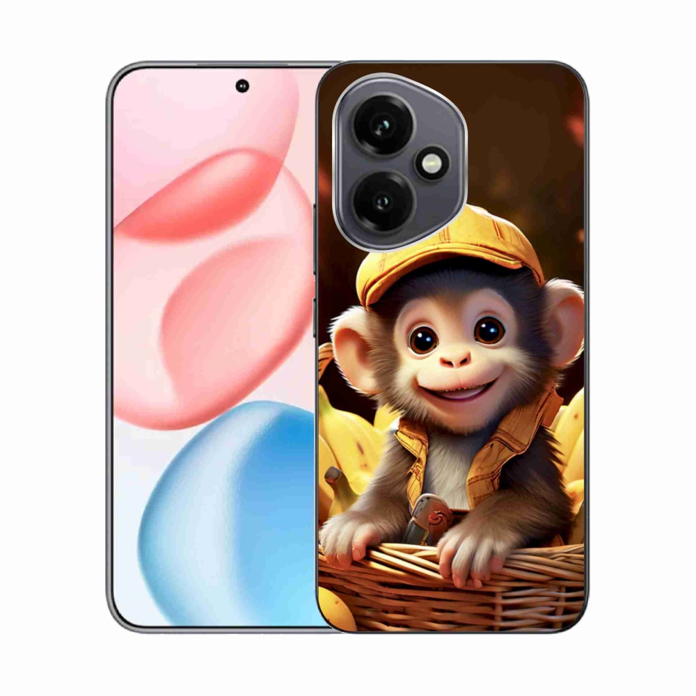 Gélový kryt mmCase na Honor 400 - opice v košíku