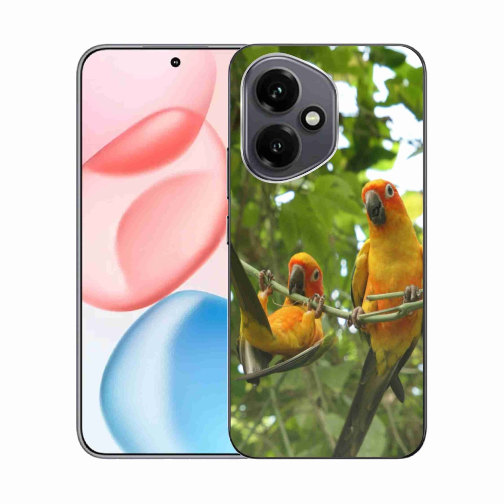 Gélový kryt mmCase na Honor 400 - papagáje aratingy