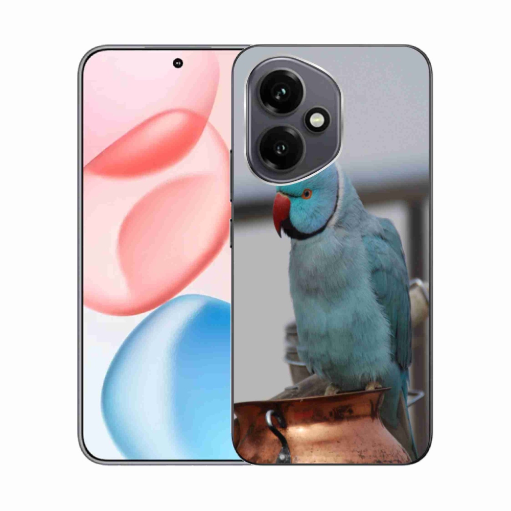 Gélový kryt mmCase na Honor 400 - papagáj alexander modrý