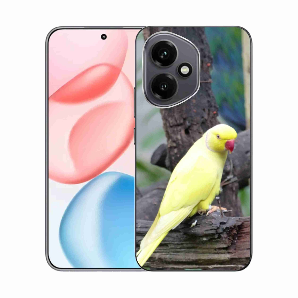 Gélový kryt mmCase na Honor 400 - papagáj alexander žltý
