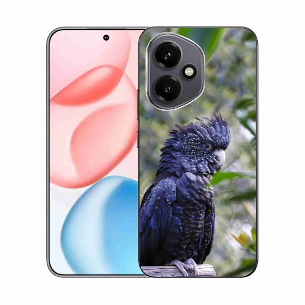 Gélový kryt mmCase na Honor 400 - papagáj kakadu čierny