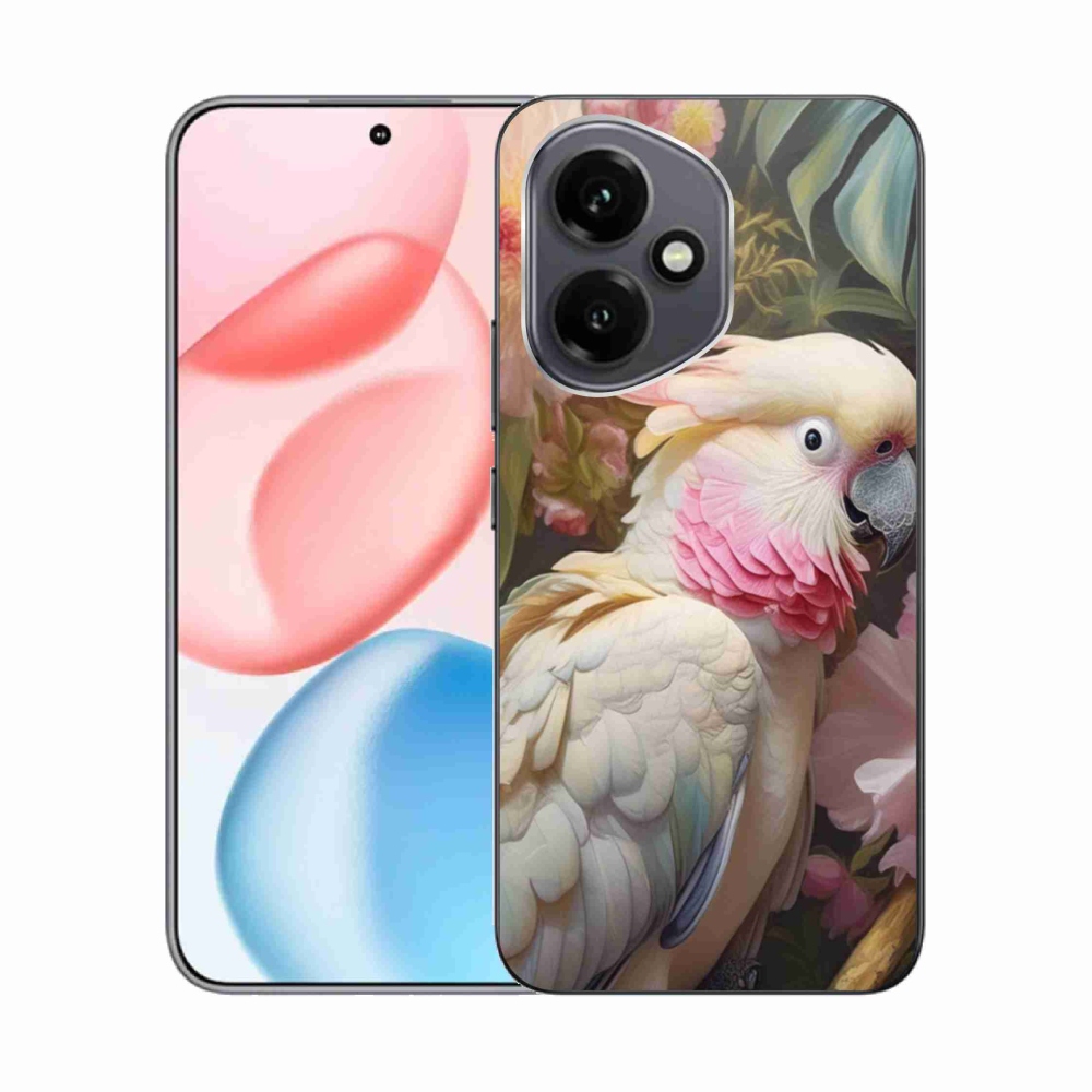 Gélový kryt mmCase na Honor 400 - papagáj kakadu ružový 2