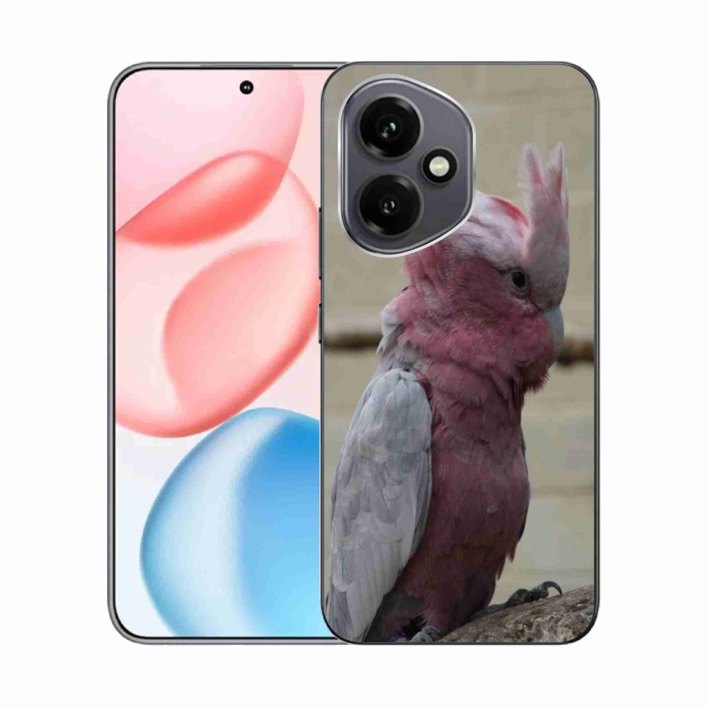 Gélový kryt mmCase na Honor 400 - papagáj kakadu ružový