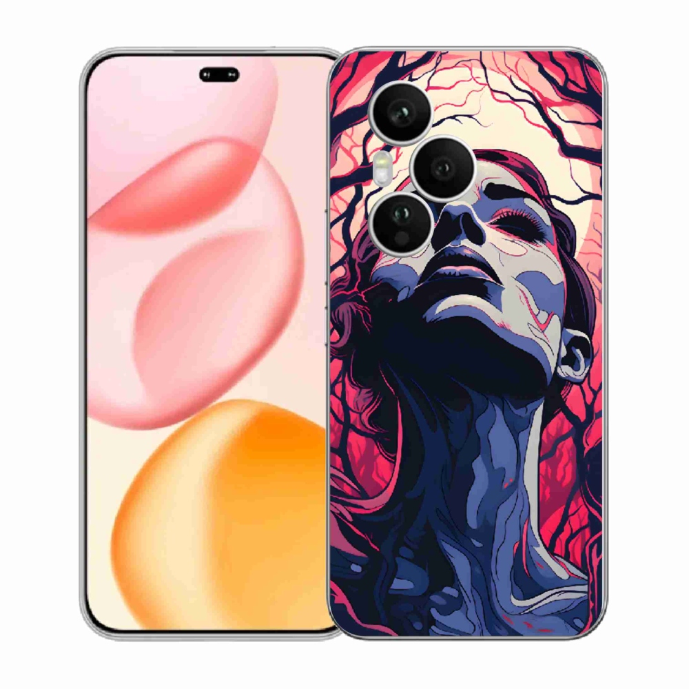 Gélový kryt mmCase na Honor 400 Pro - abstraktná tvár