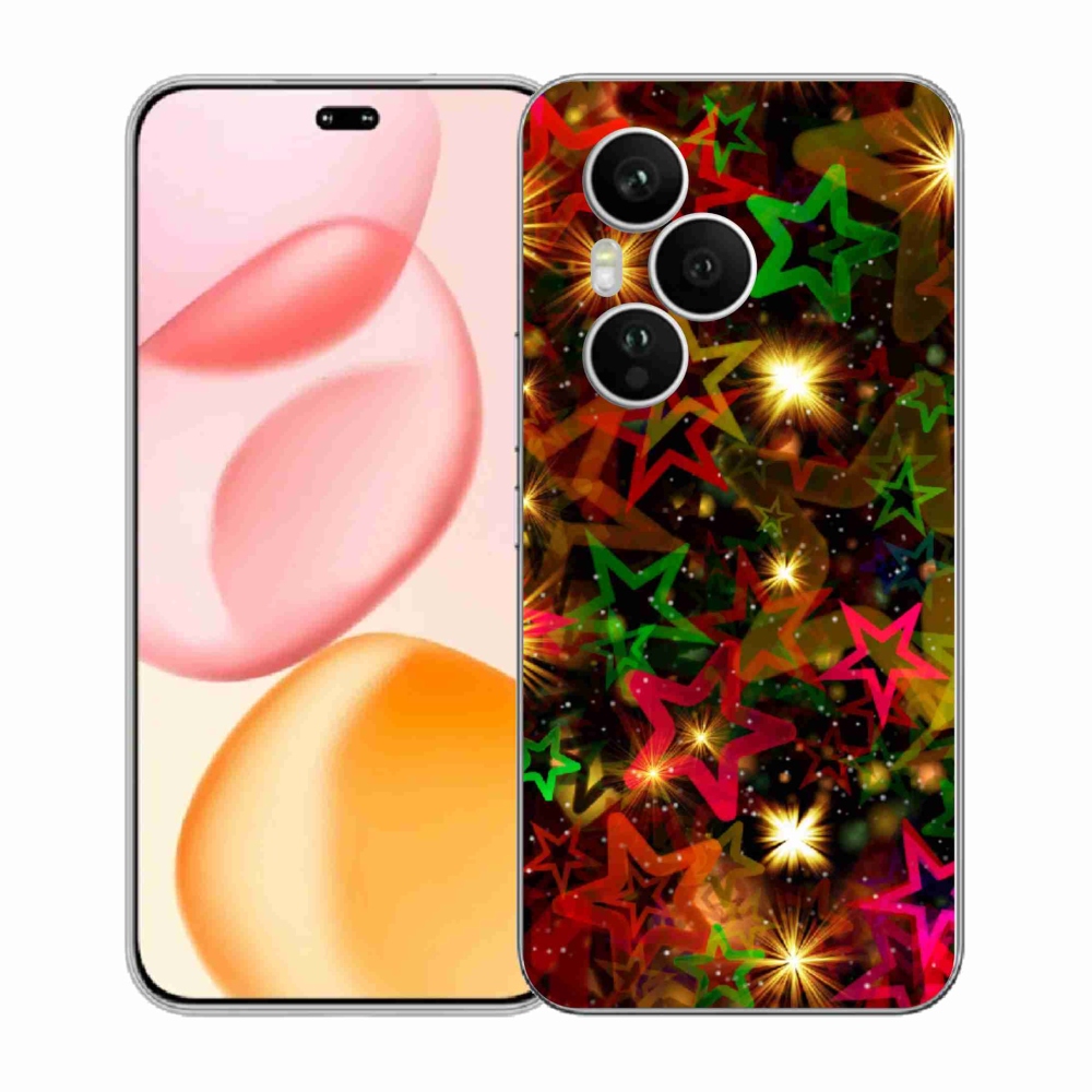 Gélový kryt mmCase na Honor 400 Pro - farebné hviezdičky