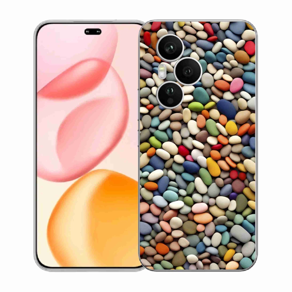 Gélový kryt mmCase na Honor 400 Pro - farebné kamienky 2