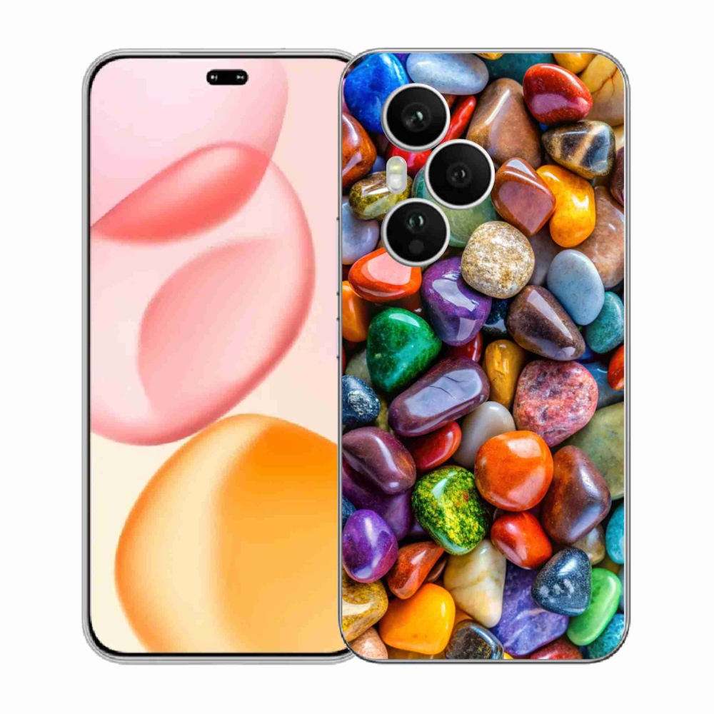 Gélový kryt mmCase na Honor 400 Pro - farebné kamienky