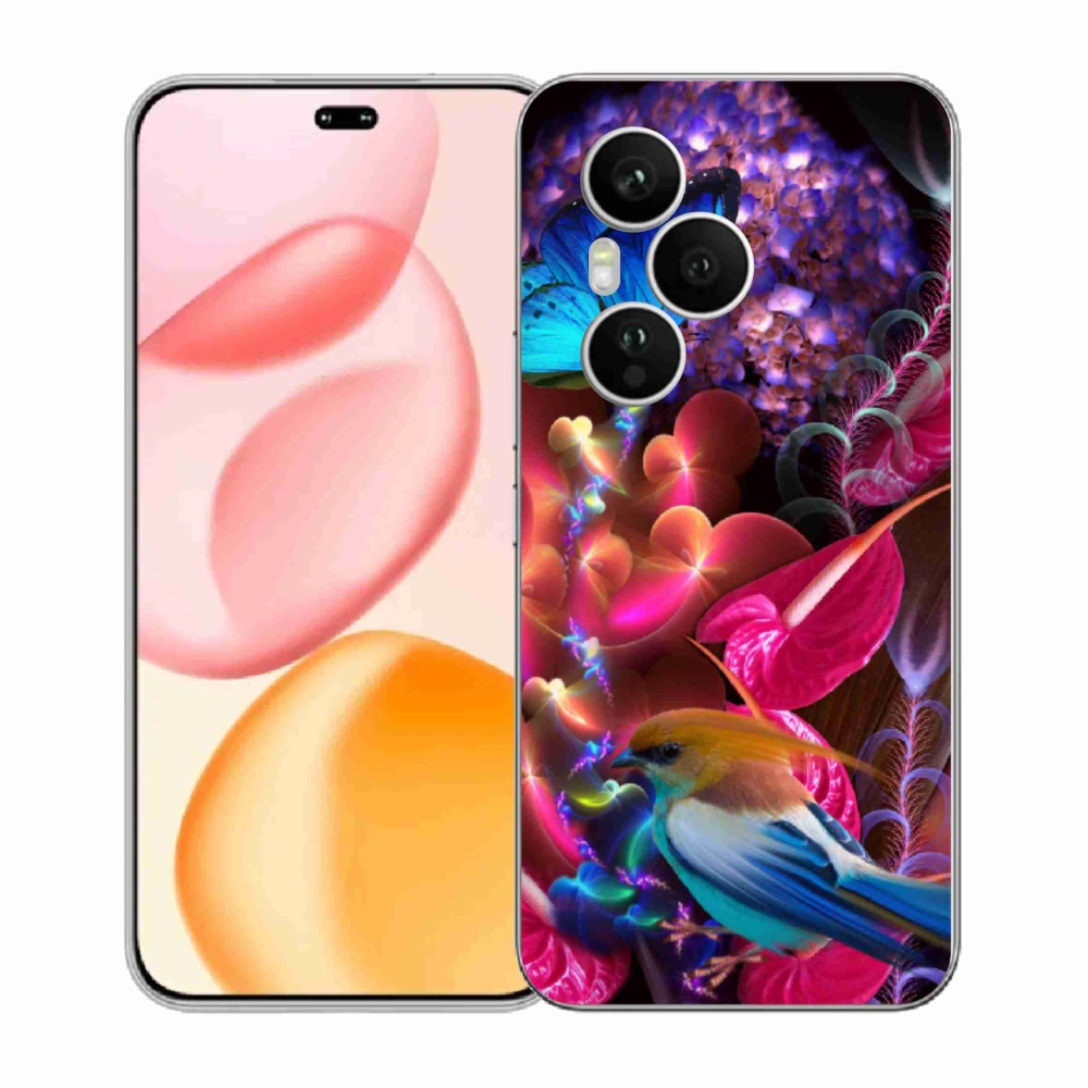 Gélový kryt mmCase na Honor 400 Pro - farebné kvety