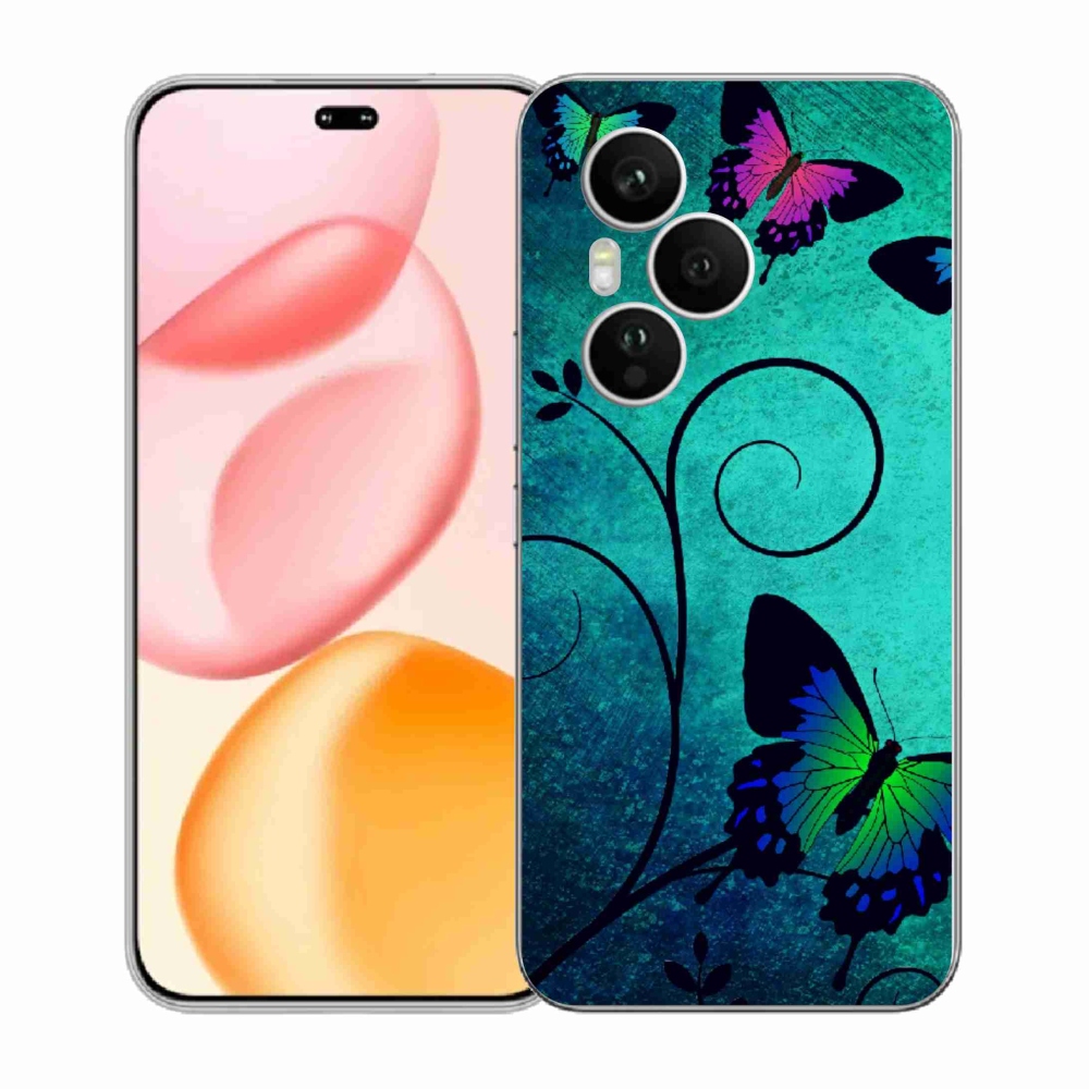 Gélový kryt mmCase na Honor 400 Pro - farební motýle