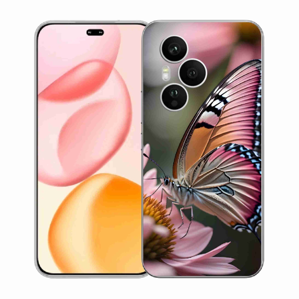 Gélový kryt mmCase na Honor 400 Pro - farebný motýľ