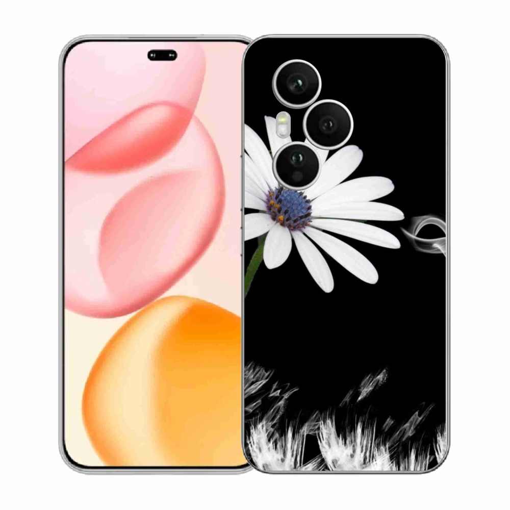 Gélový kryt mmCase na Honor 400 Pro - biely kvet