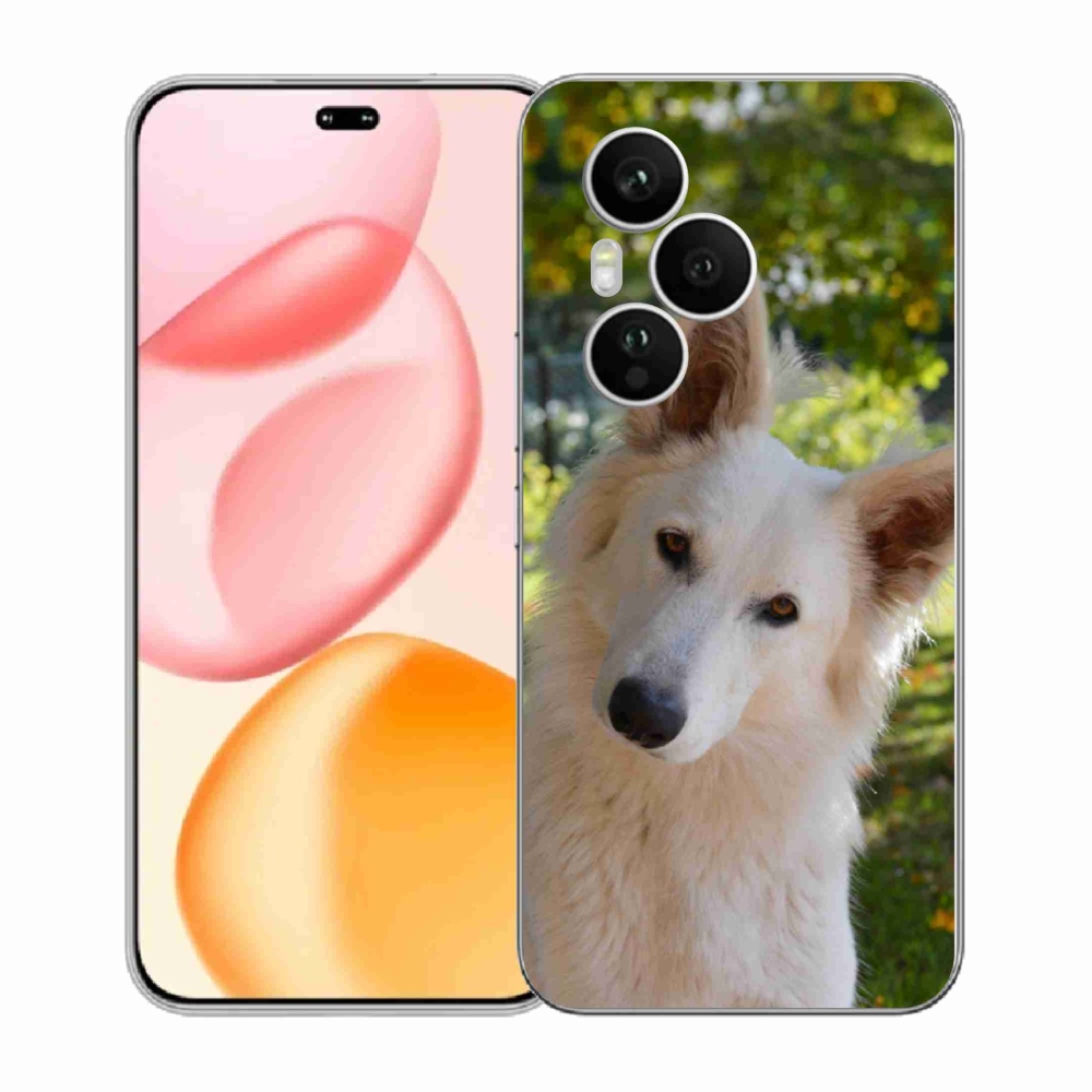 Gélový kryt mmCase na Honor 400 Pro - biely švajčiarsky ovčiak 1