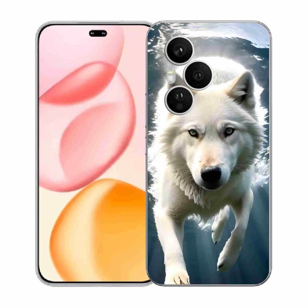 Gélový kryt mmCase na Honor 400 Pro - biely vlk