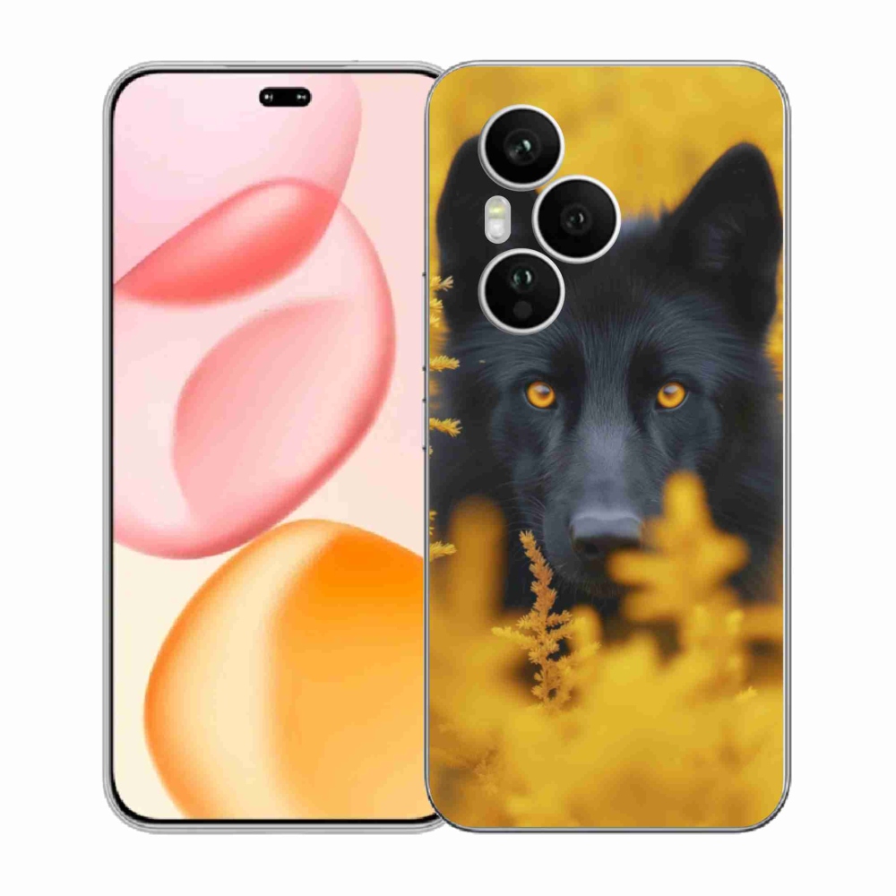Gélový kryt mmCase na Honor 400 Pro - čierny vlk 2