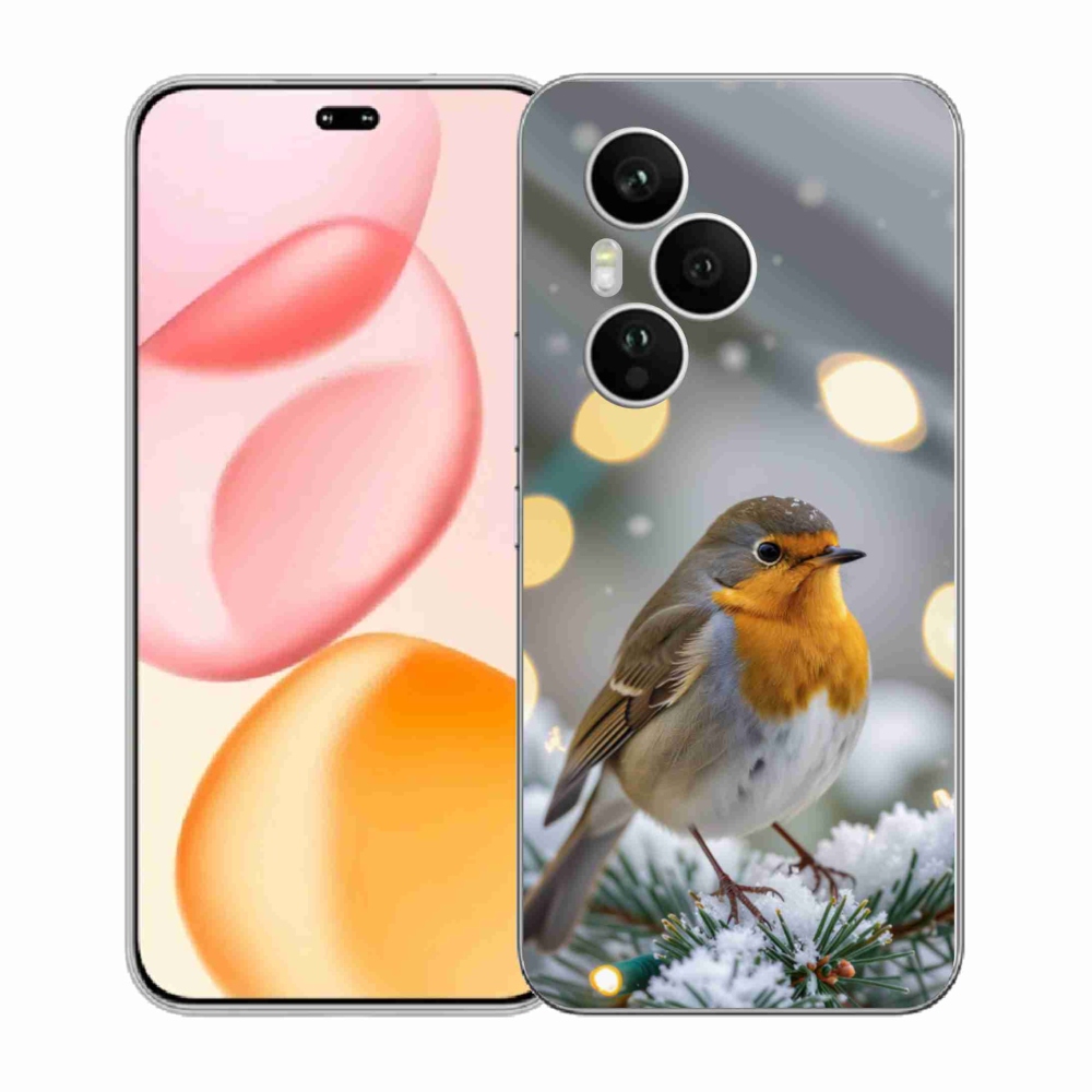 Gélový kryt mmCase na Honor 400 Pro - červienka v zime