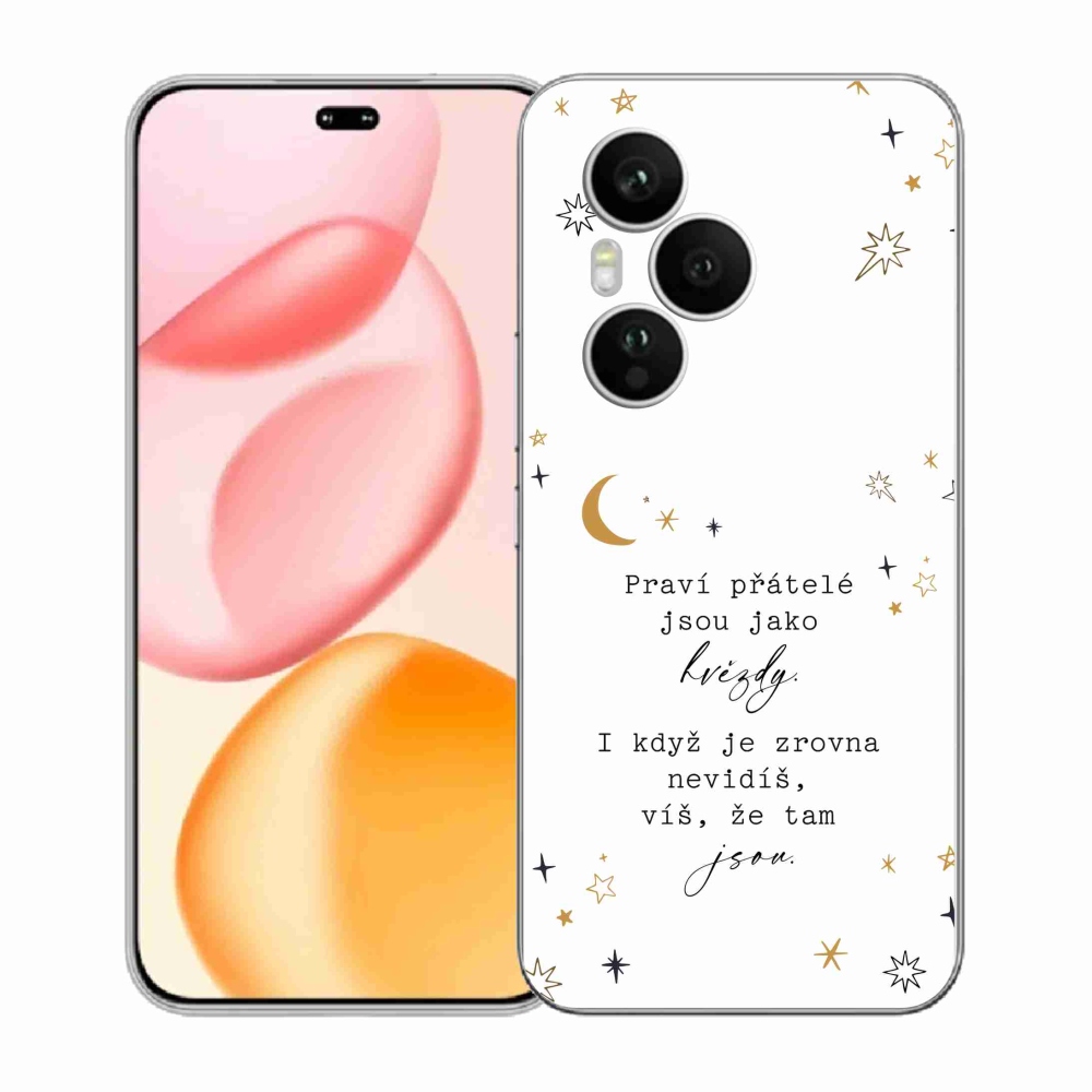 Gélový kryt mmCase na Honor 400 Pro - citát 6 biele pozadie