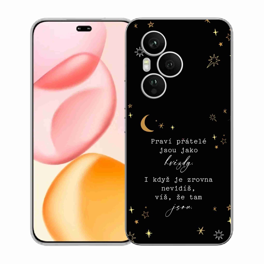 Gélový kryt mmCase na Honor 400 Pro - citát 6 čierne pozadie