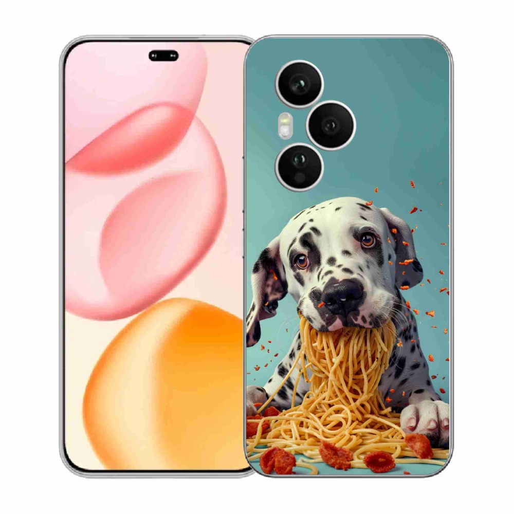 Gélový kryt mmCase na Honor 400 Pro - dalmatín a špagety