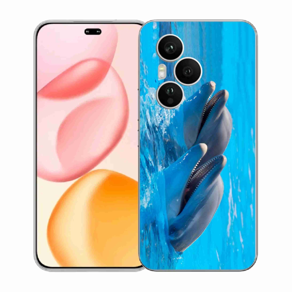 Gélový kryt mmCase na Honor 400 Pro - delfíny