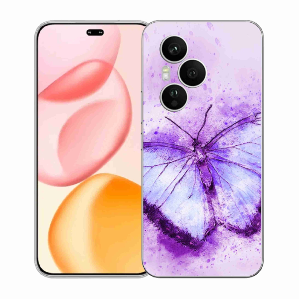 Gélový kryt mmCase na Honor 400 Pro - fialový motýľ