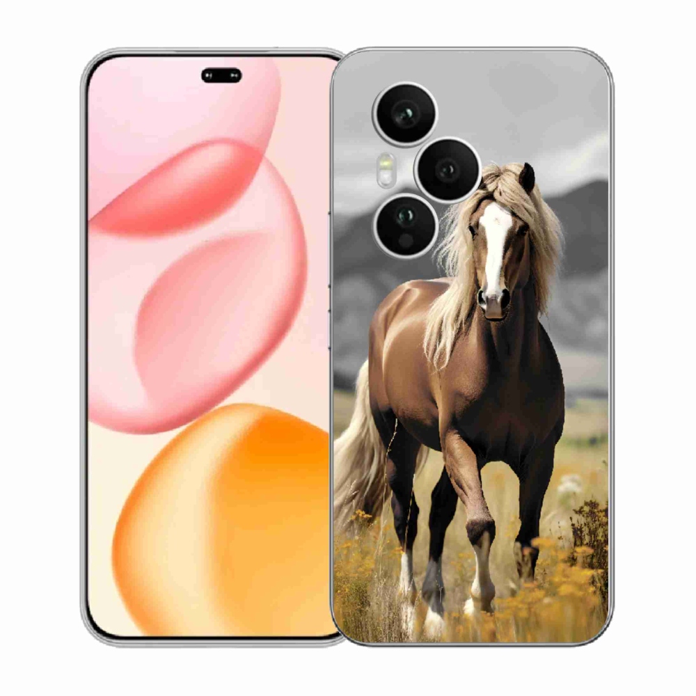 Gélový kryt mmCase na Honor 400 Pro - hnedý kôň 1