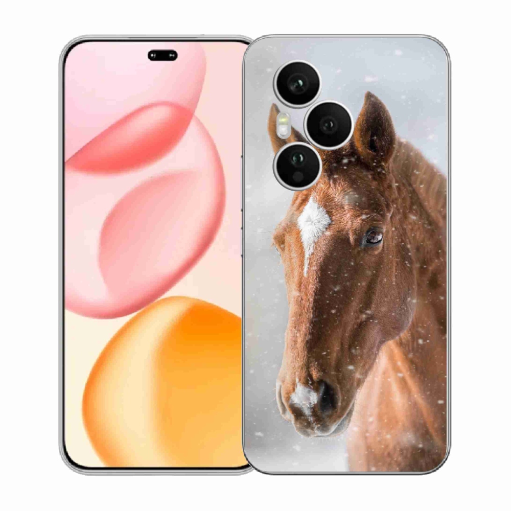 Gélový kryt mmCase na Honor 400 Pro - hnedý kôň 2