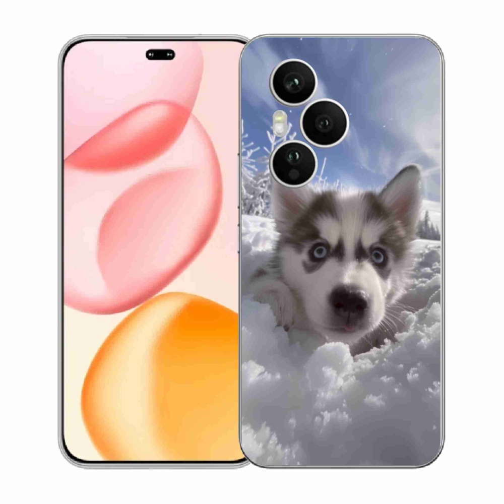 Gélový kryt mmCase na Honor 400 Pro - husky v snehu