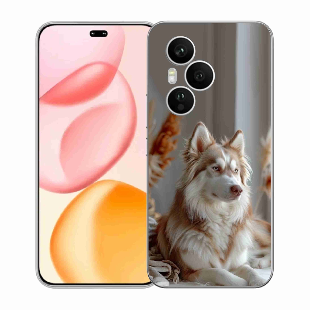 Gélový kryt mmCase na Honor 400 Pro - pokojný sibírsky husky