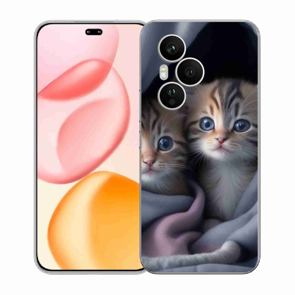 Gélový kryt mmCase na Honor 400 Pro - mačacie duo 2