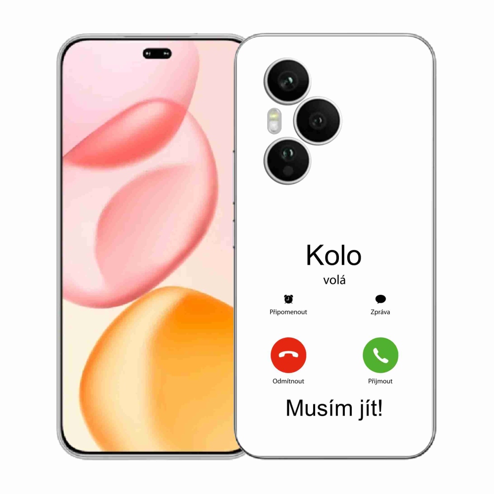 Gélový kryt mmCase na Honor 400 Pro - bicykel volá biele pozadie