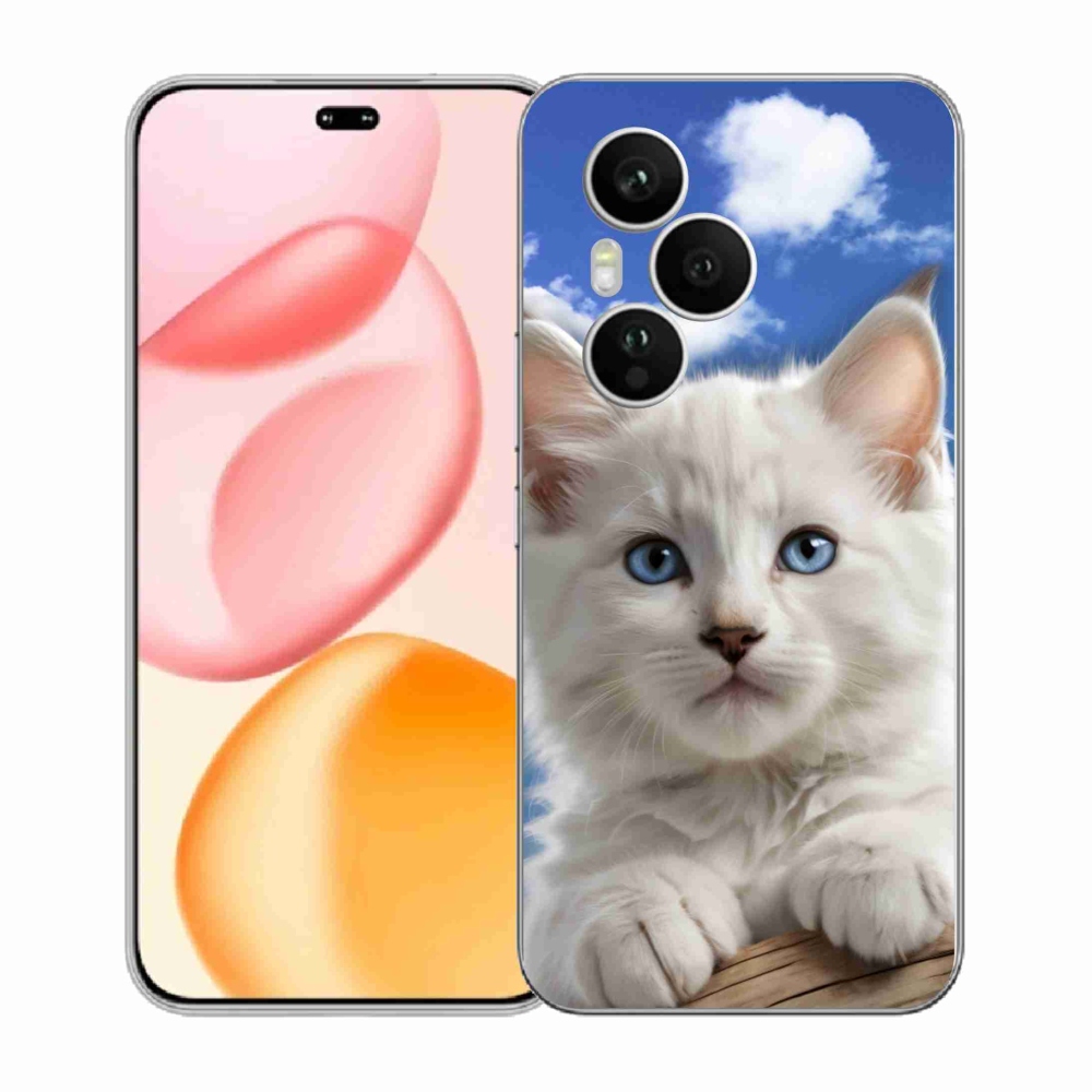 Gélový kryt mmCase na Honor 400 Pro - mačiatko a oblaky
