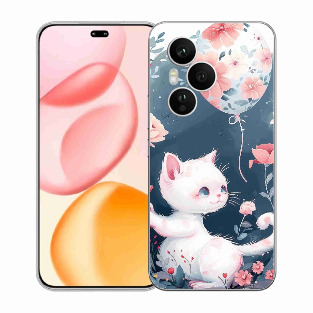Gélový kryt mmCase na Honor 400 Pro - mačiatko s balónikom