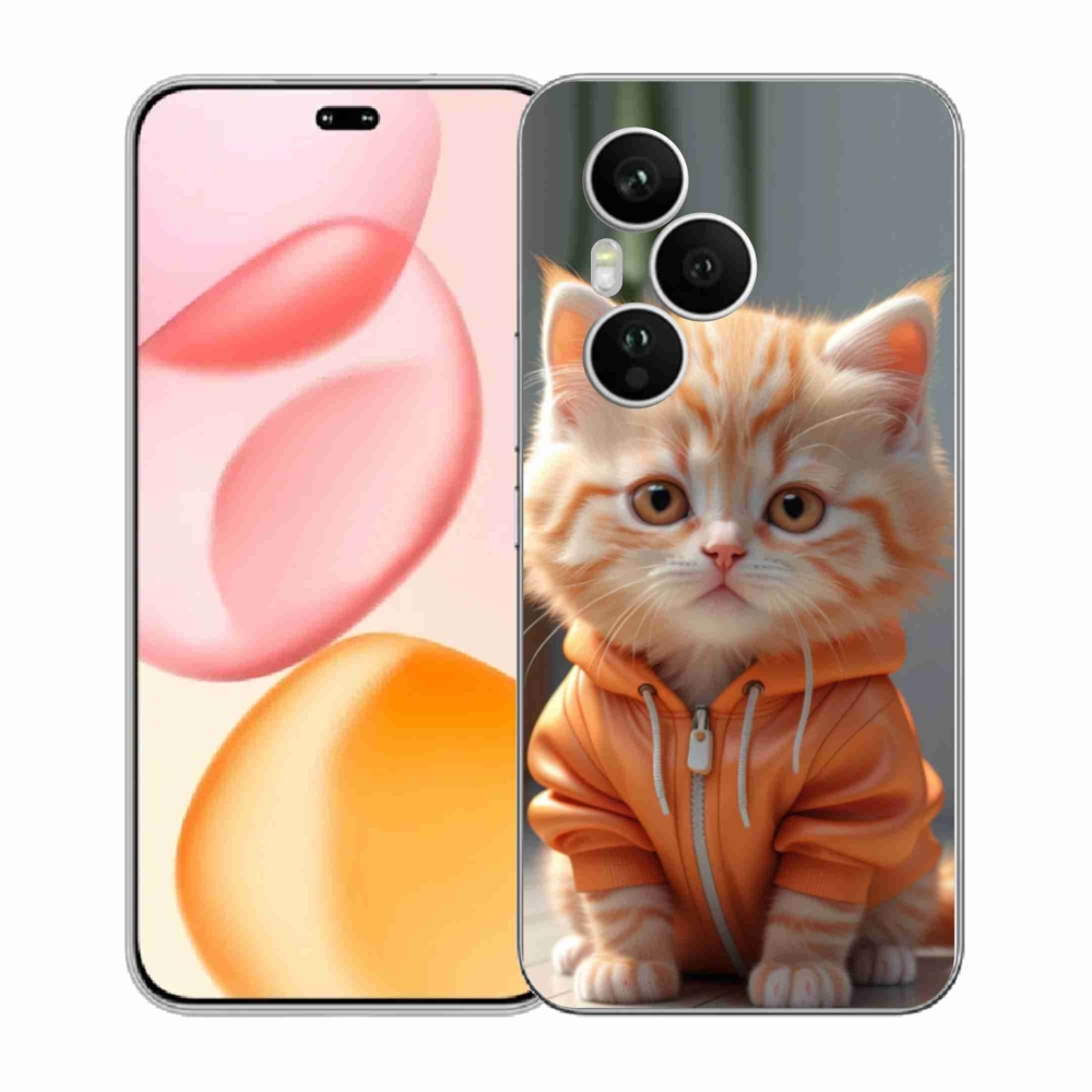 Gélový kryt mmCase na Honor 400 Pro - mačiatko v mikine
