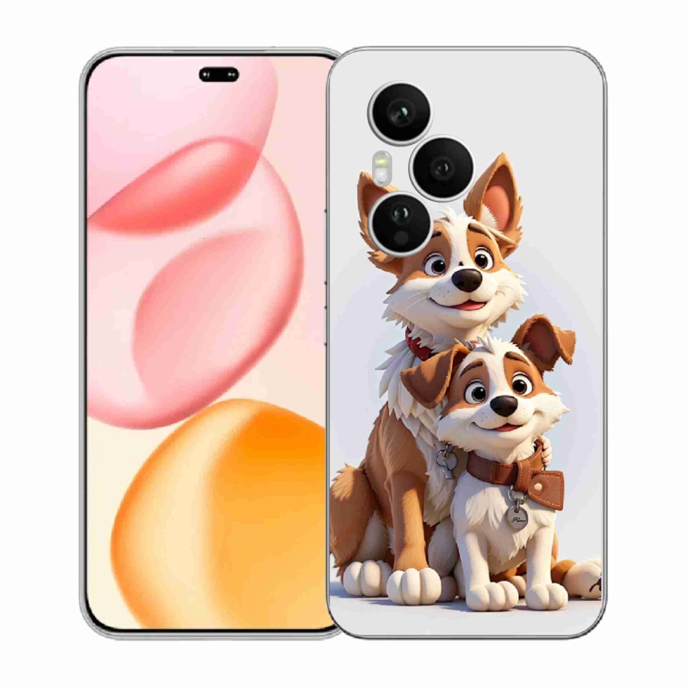 Gélový kryt mmCase na Honor 400 Pro - kreslenie psy