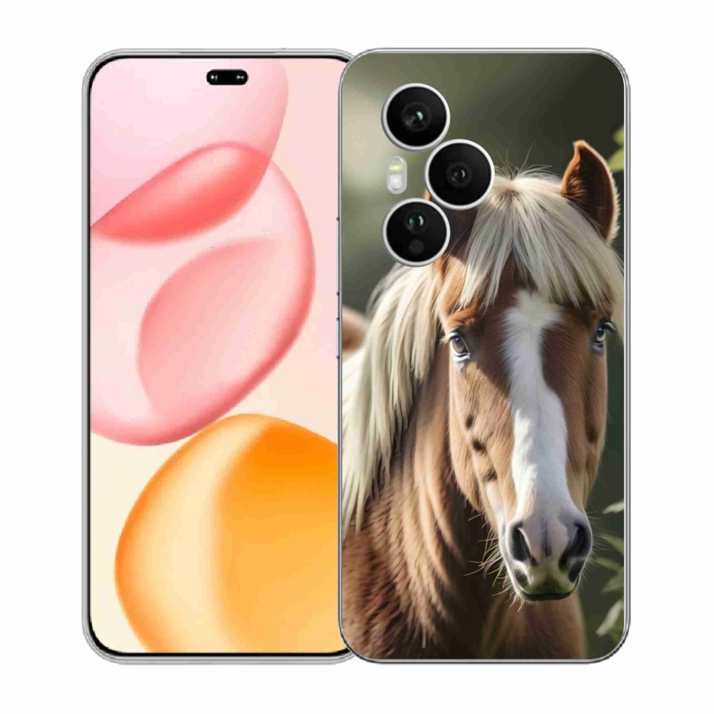 Gélový kryt mmCase na Honor 400 Pro - kôň so svetlou hrivou