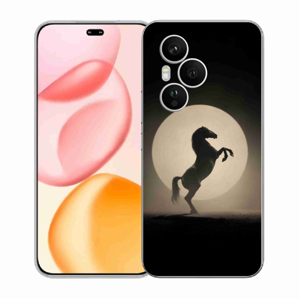 Gélový kryt mmCase na Honor 400 Pro - kôň v siluete