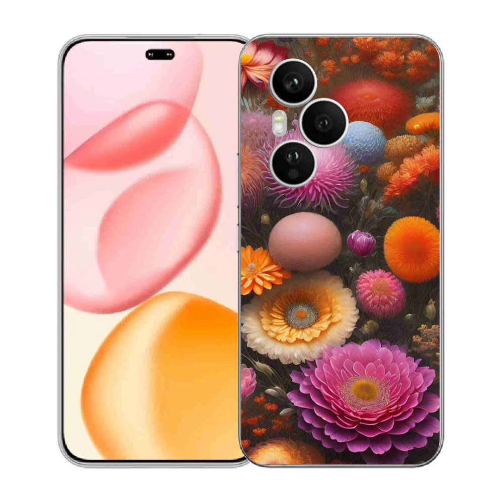 Gélový kryt mmCase na Honor 400 Pro - kvetinová kompozícia