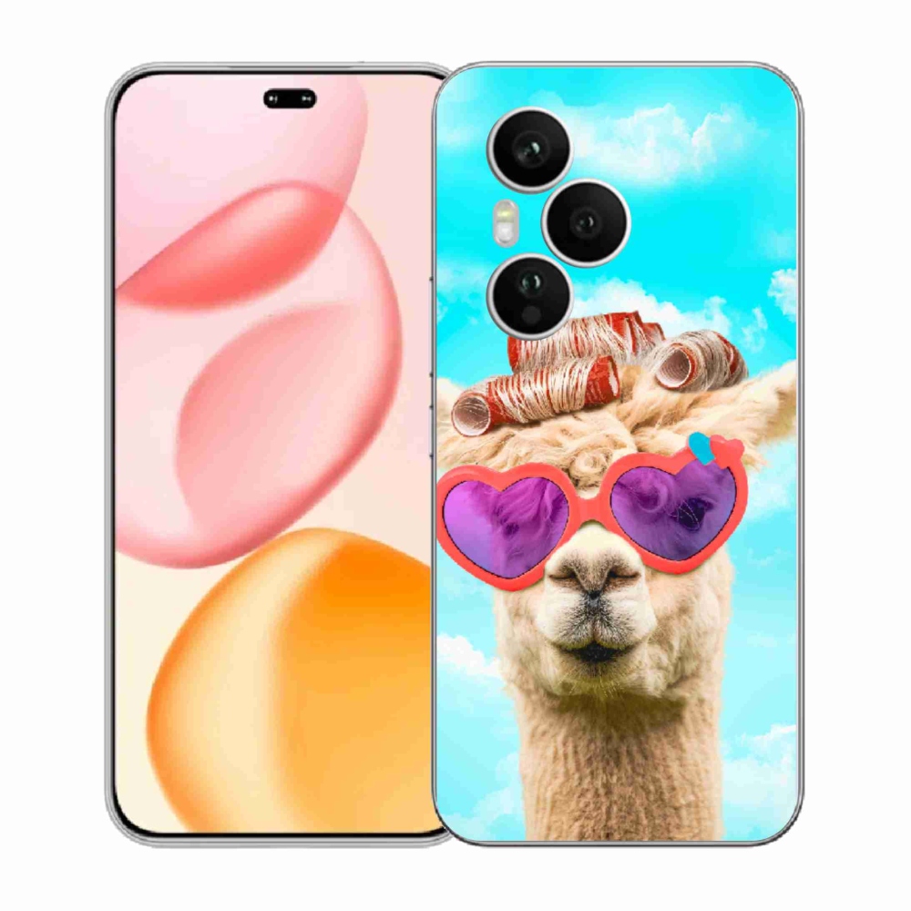 Gélový kryt mmCase na Honor 400 Pro - lama s okuliarmi