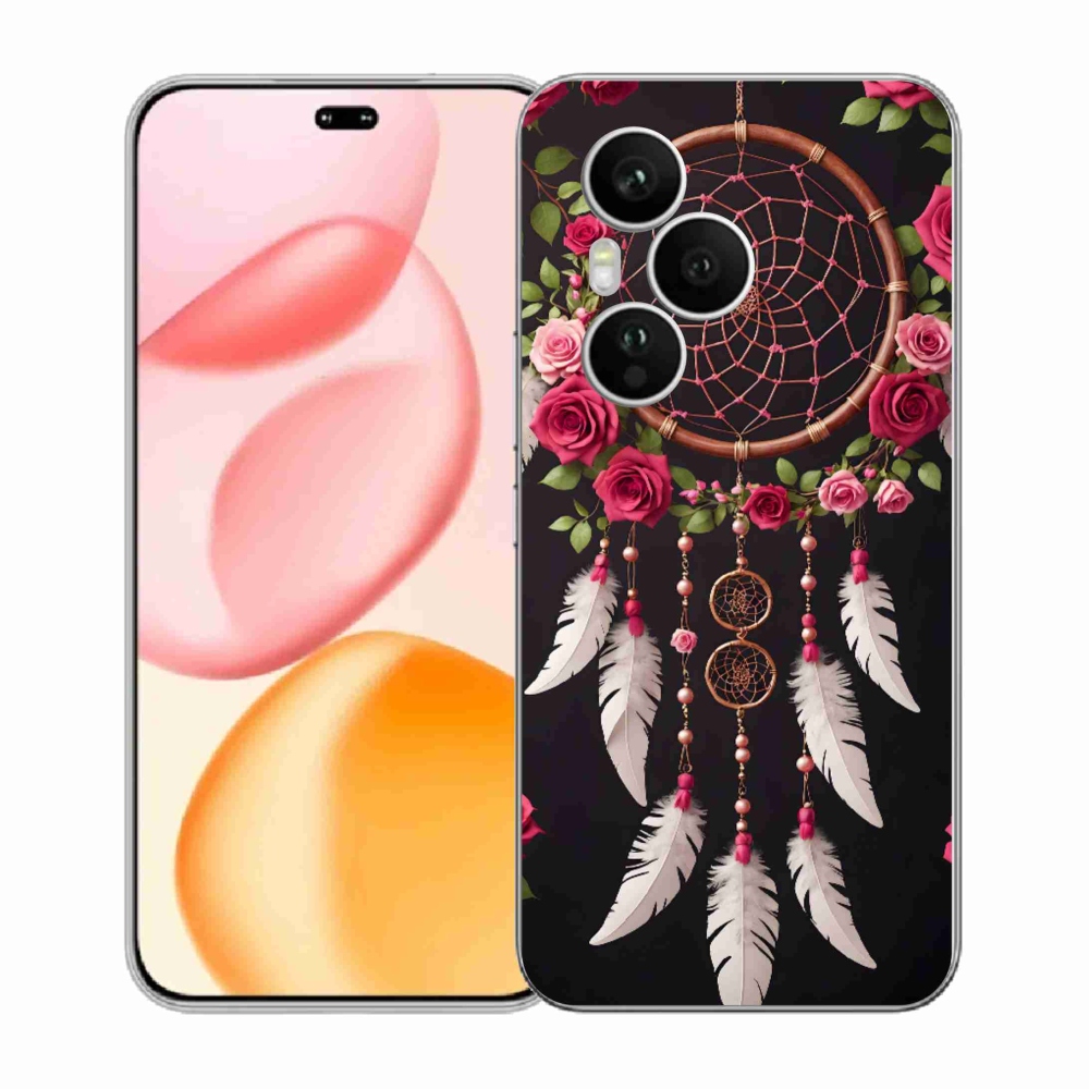 Gélový kryt mmCase na Honor 400 Pro - lapač snov s ružami