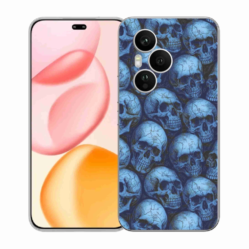 Gélový kryt mmCase na Honor 400 Pro - lebky
