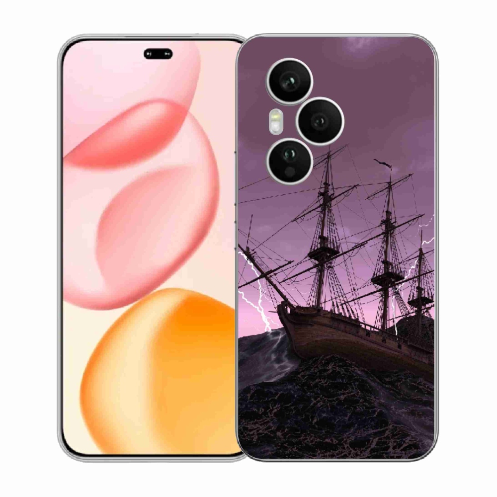 Gélový kryt mmCase na Honor 400 Pre - loď v búrke