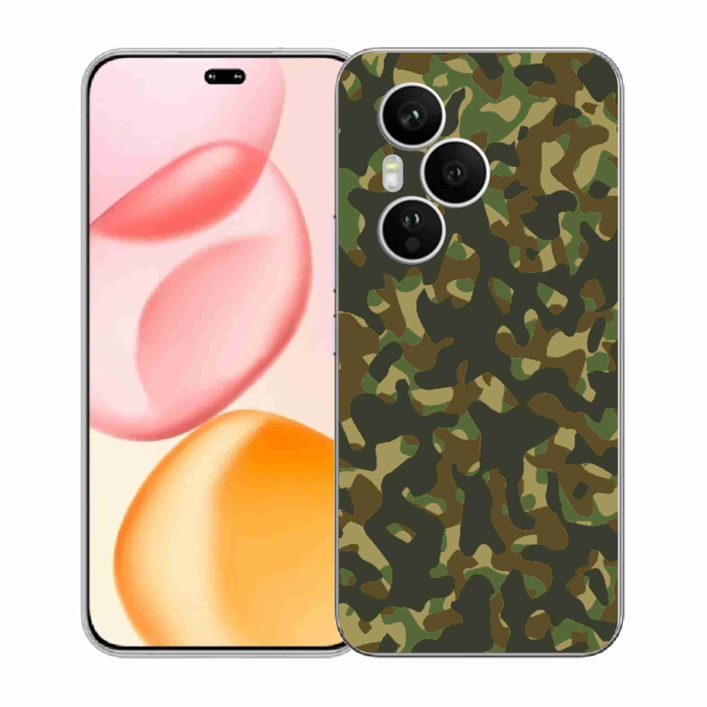 Gélový kryt mmCase na Honor 400 Pro - maskáčový vzor 1