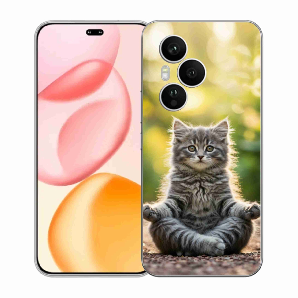 Gélový kryt mmCase na Honor 400 Pro - meditujúce mačiatko