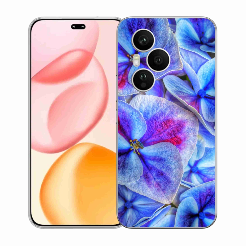 Gélový kryt mmCase na Honor 400 Pro - modré kvety 1