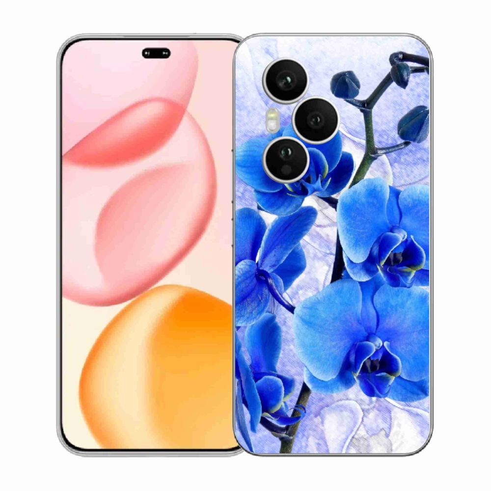 Gélový kryt mmCase na Honor 400 Pro - modré kvety