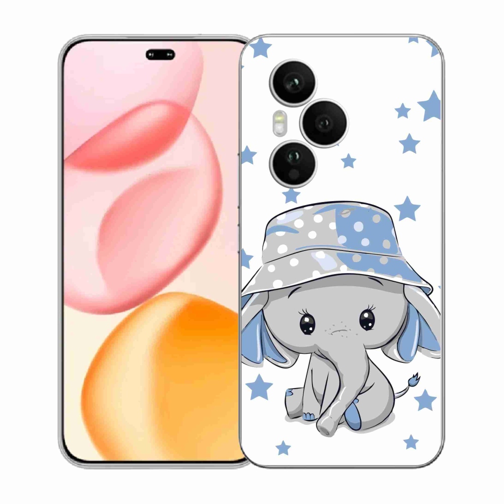 Gélový kryt mmCase na Honor 400 Pro - modrý slon